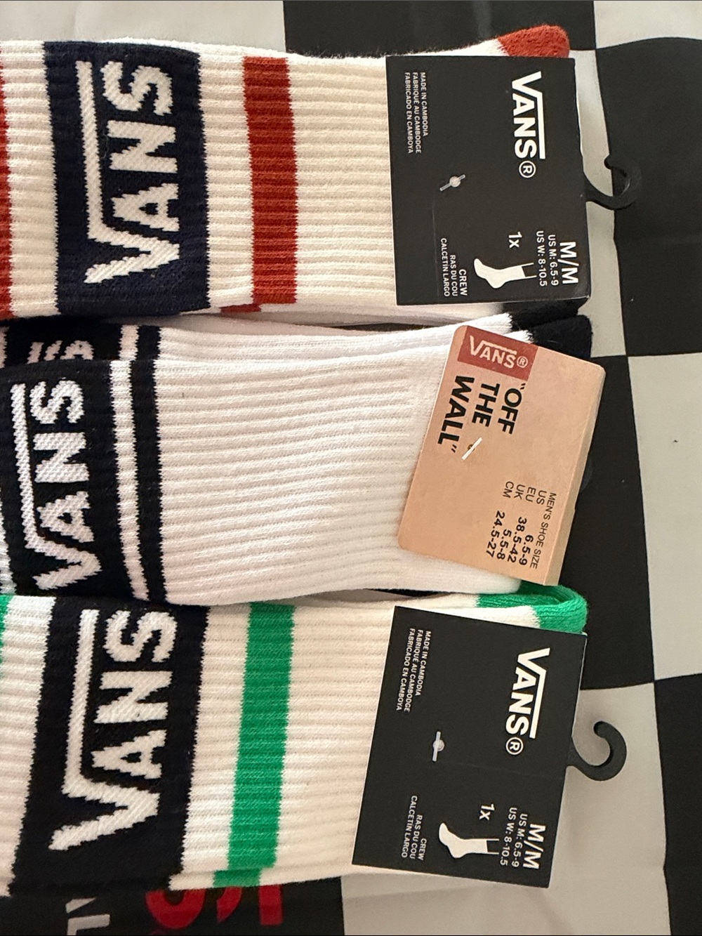 Vans Men's Drop-V Crew Socks (6-Pack Styles) - Picture 4 of 4